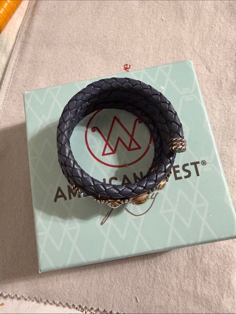 American West leather & SS bracelet - Picture 5 of 11